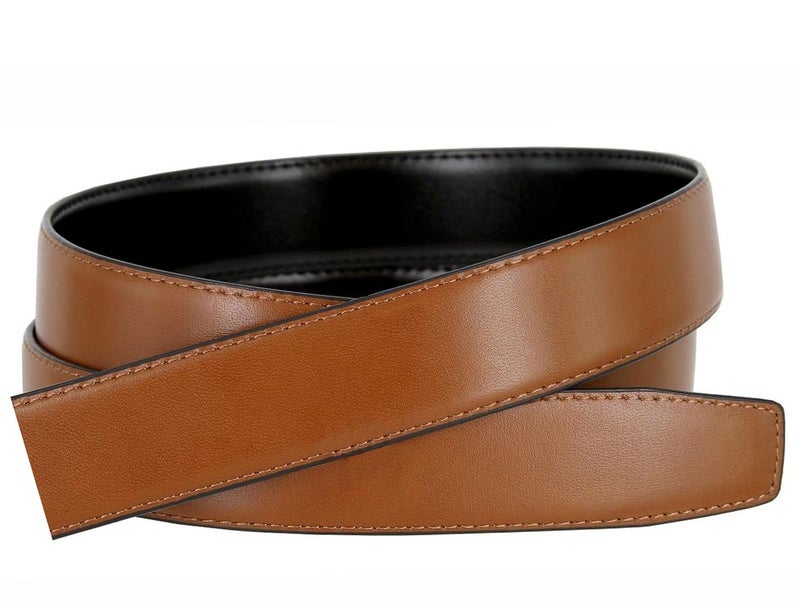 Belts.com 160502 Reversible Belt Strap Replacement Genuine Leather Dress Belt Strap, 1-1/8" (30mm) Wide (Black/Tan, 34) - Image 3